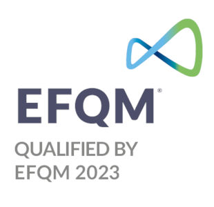 Logo zum Zertifikat Qualified by EFQM 2023