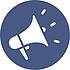Icon mit Megaphon